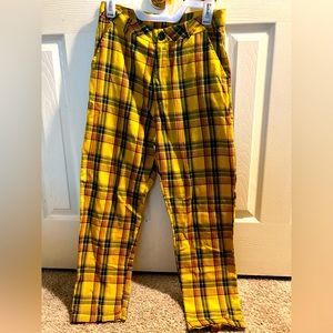 Yellow Plaid Pants